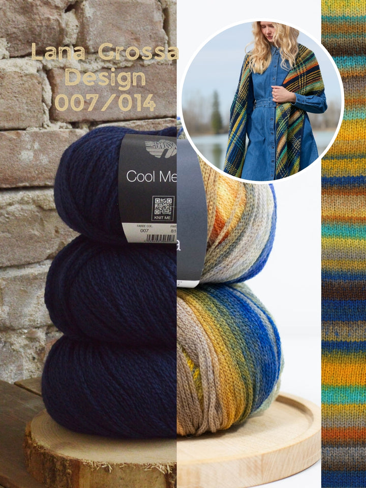 Breipakket Farfalla Cool Merino stola