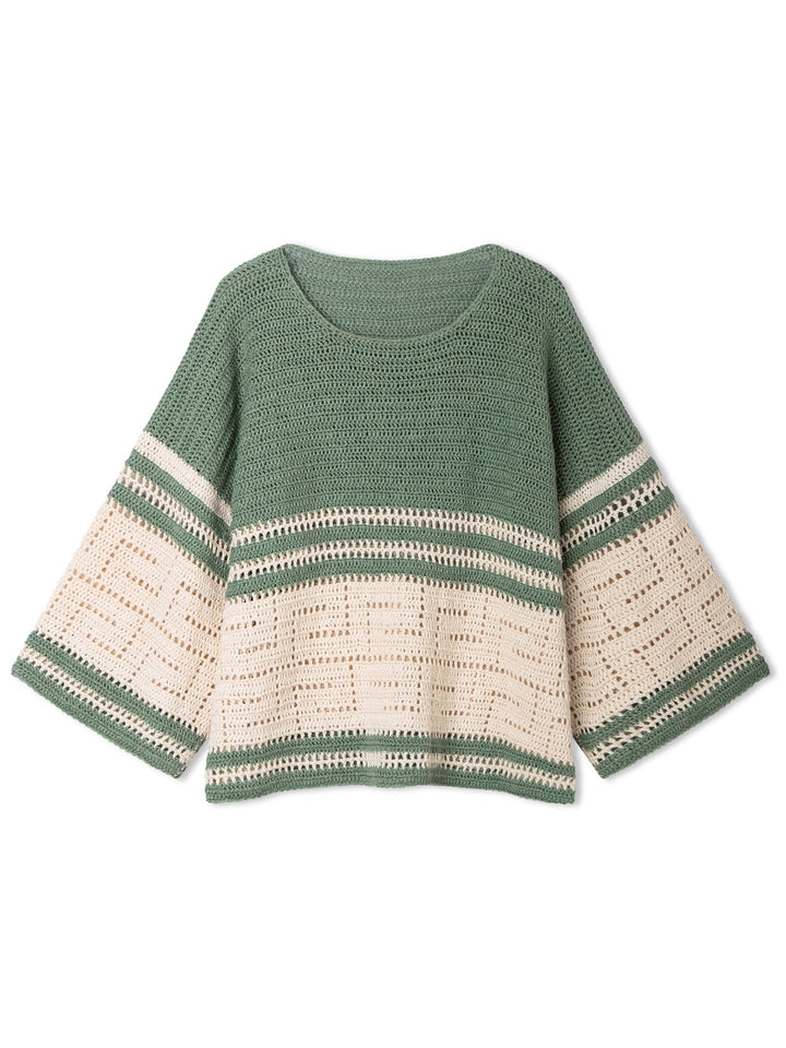 Haakpakket Summer Cashmere shirt met filetpatroon