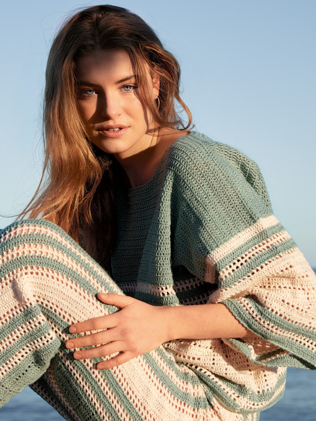 Haakpakket Summer Cashmere shirt met filetpatroon