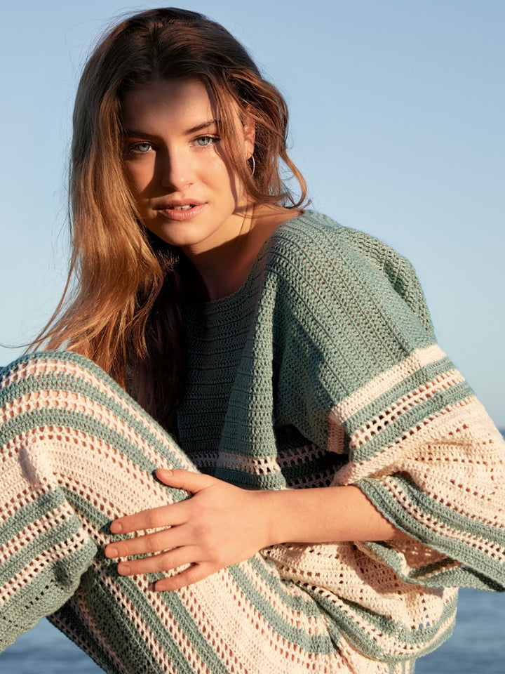 Haakpakket Summer Cashmere shirt met filetpatroon