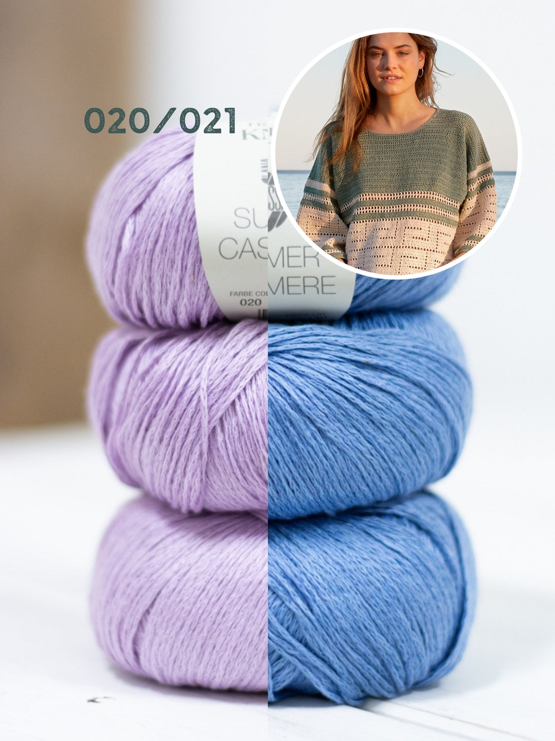 Haakpakket Summer Cashmere shirt met filetpatroon