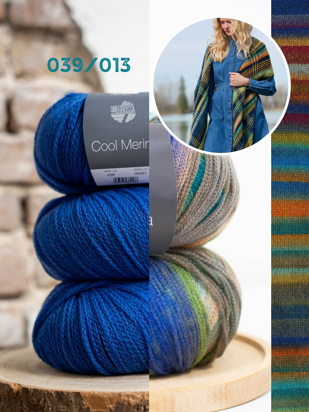 Breipakket Farfalla Cool Merino stola