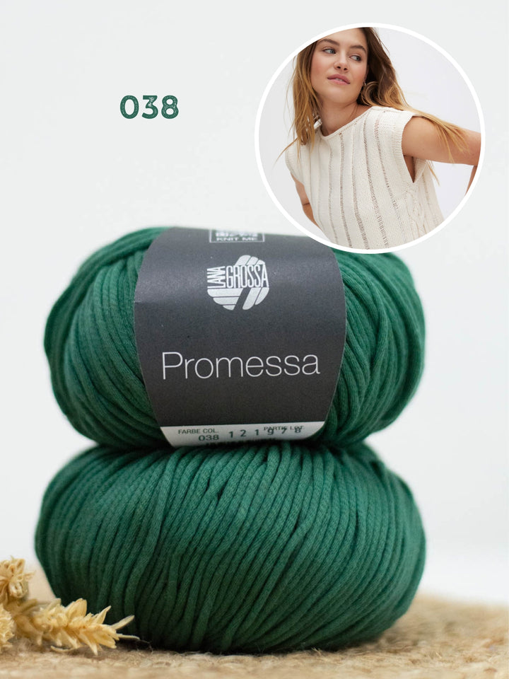 Breipakket Promessa top met gevallen steken