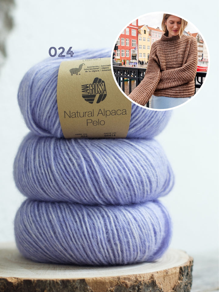 Breipakket Natural Alpaca Pelo ribbeltrui