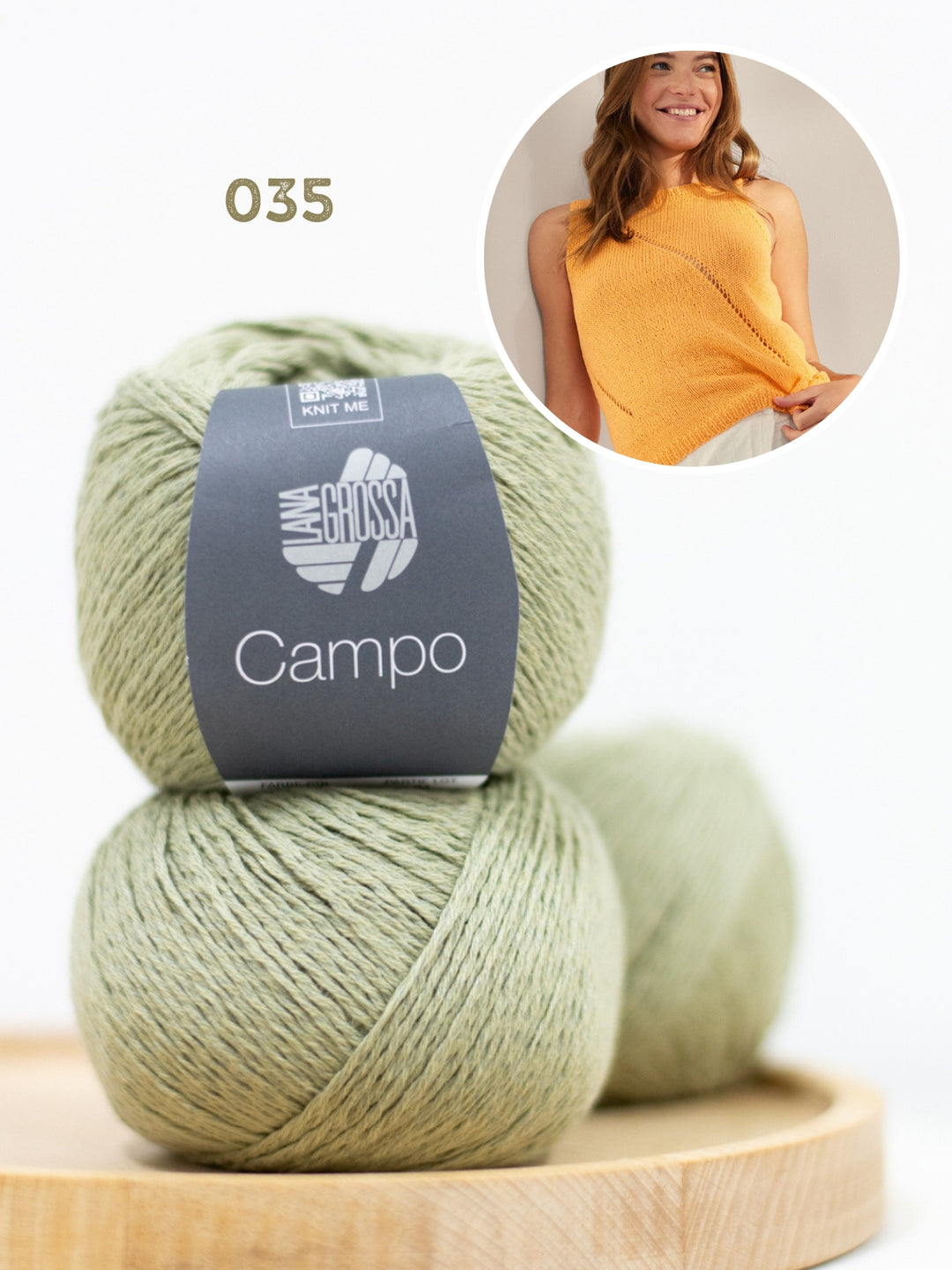 Breipakket Campo top met ajourstrepen