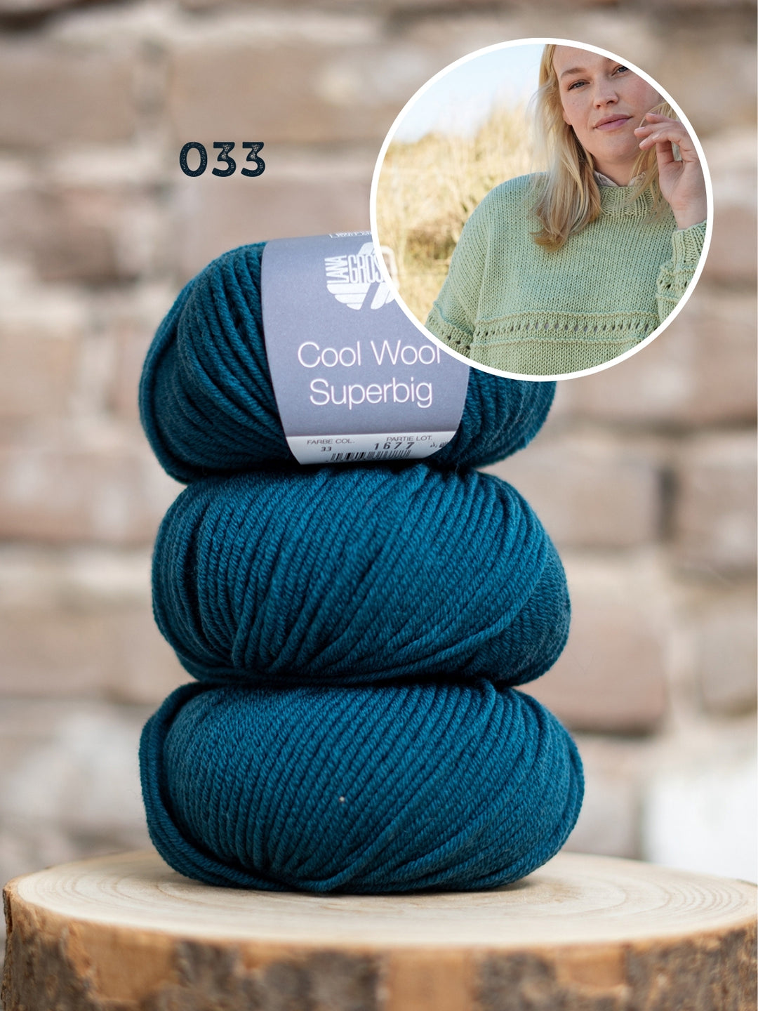 Breipakket Cool Wool Superbig trui met textuurstrepen
