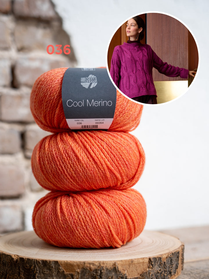 Breipakket Cool Merino kabeltrui