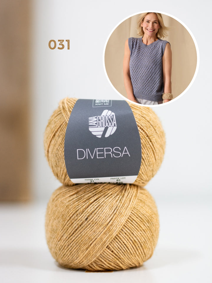 Breipakket Diversa top-down top met ajourpatroon