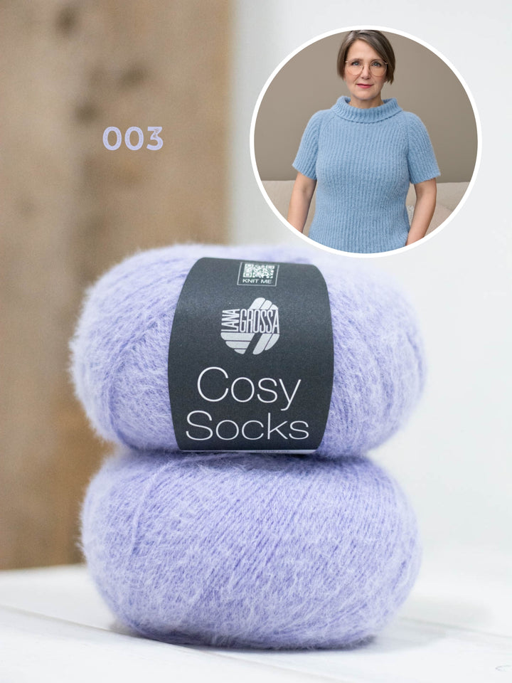 Breipakket Cosy Socks raglantrui met korte mouwen