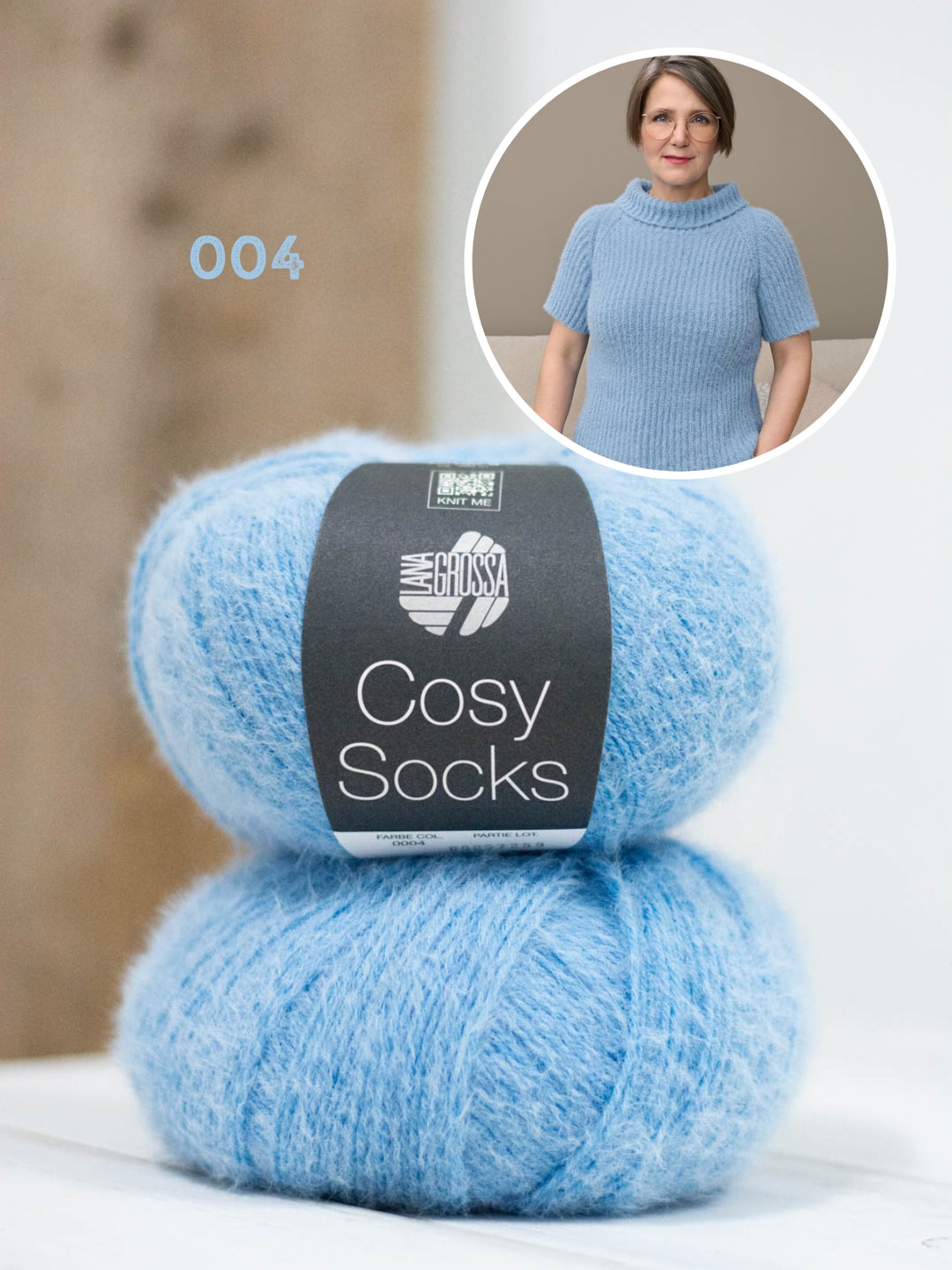 Breipakket Cosy Socks raglantrui met korte mouwen
