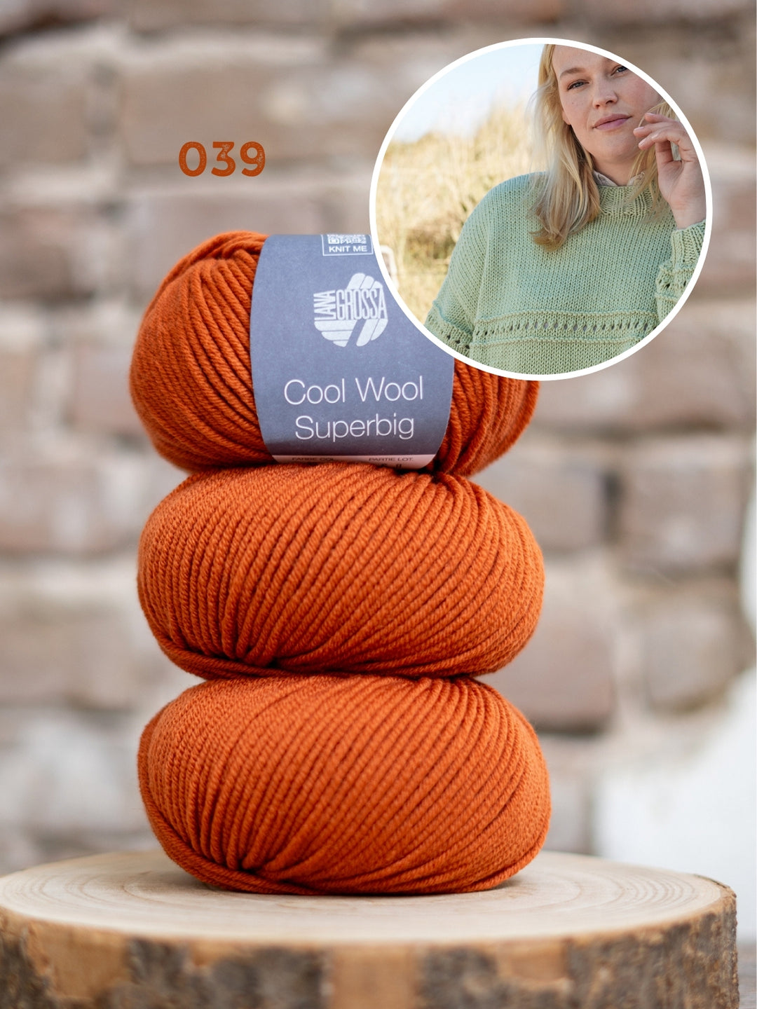 Breipakket Cool Wool Superbig trui met textuurstrepen