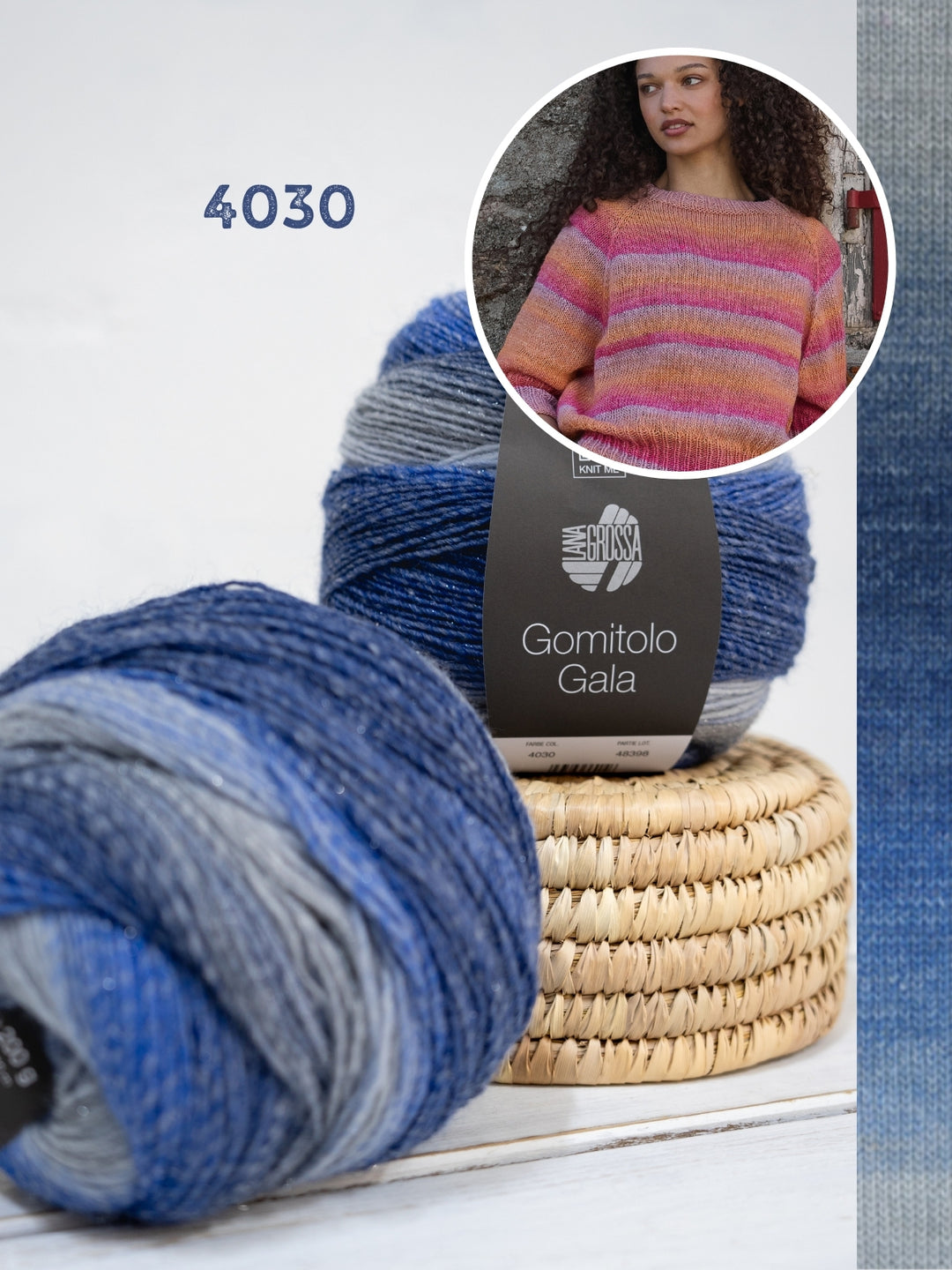 Breipakket Gomitolo Gala top-down raglantrui