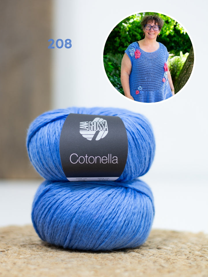 Haakpakket Cotonella jurk met bloemen
