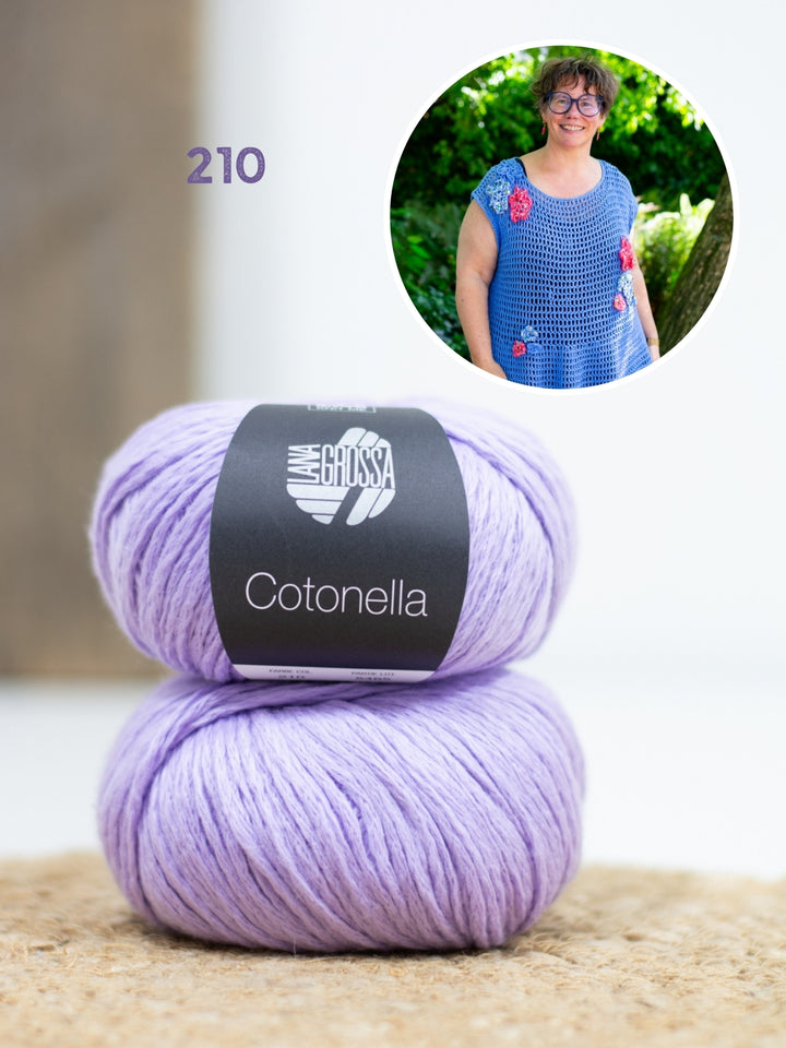 Haakpakket Cotonella jurk met bloemen