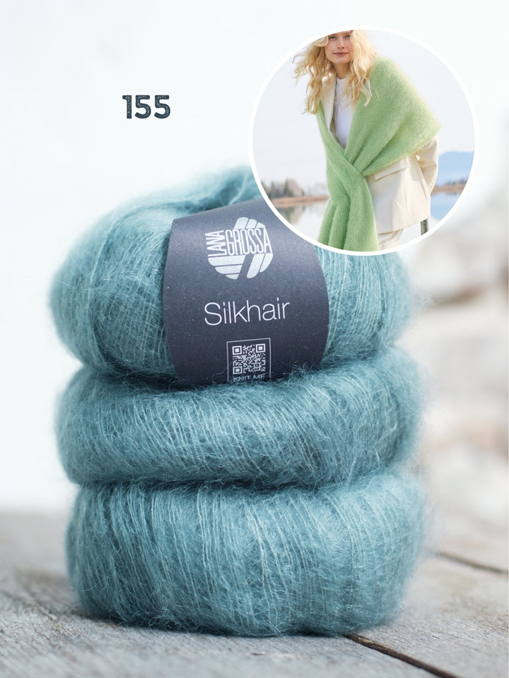 Breipakket Silkhair sjaal