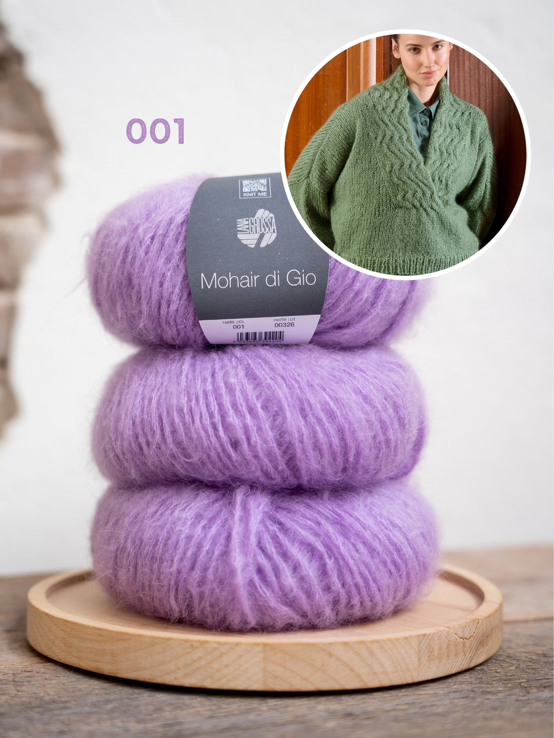 Breipakket Mohair Di Gio v-hals trui