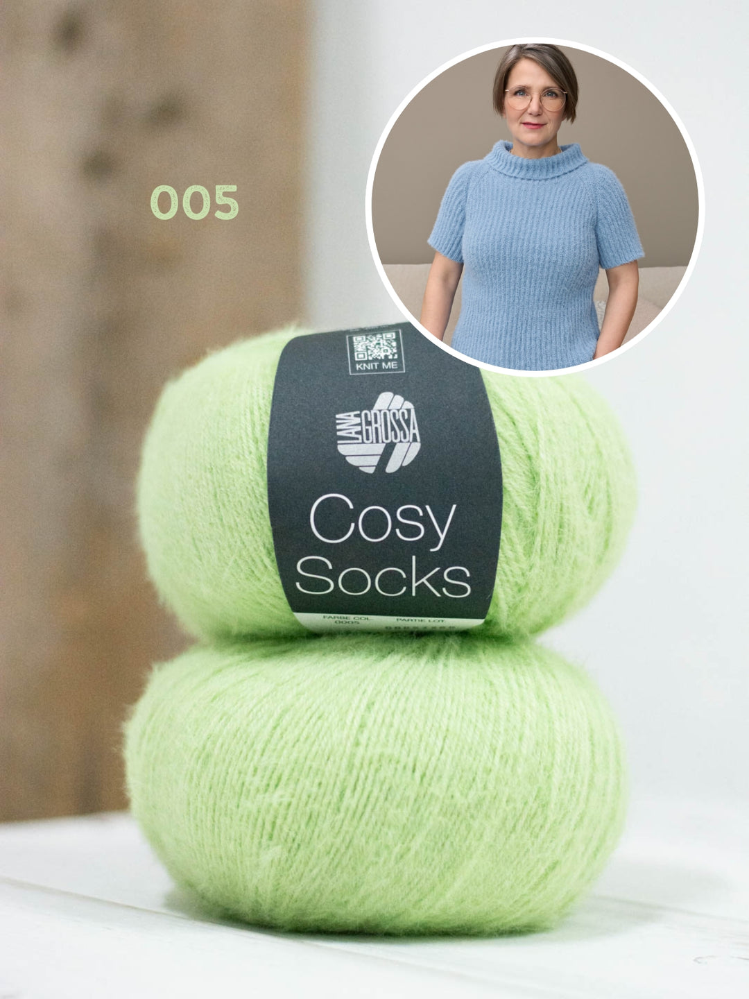 Breipakket Cosy Socks raglantrui met korte mouwen