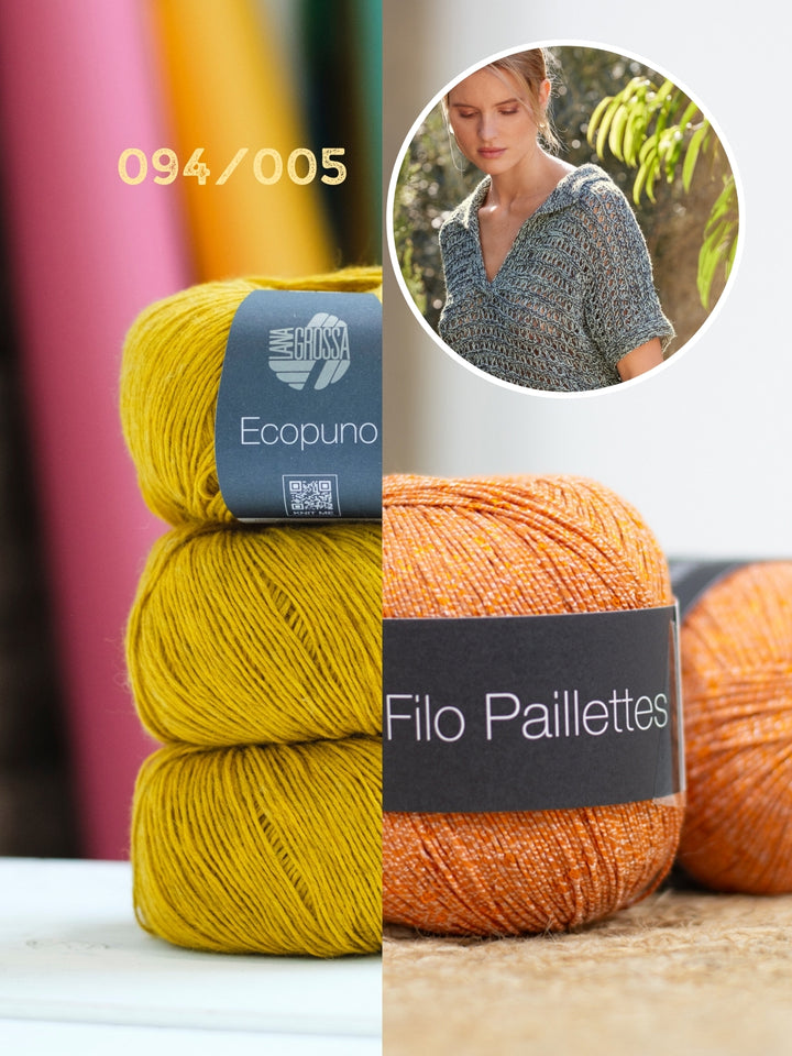 Breipakket Ecopuno Filo Paillettes shirt