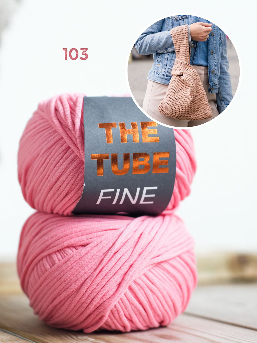 Tunisch haakpakket The Tube Fine tas