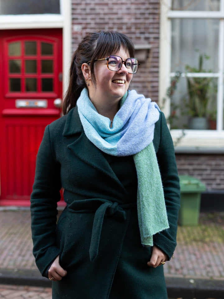 Breipakket Ecopuno Colorblock sjaal