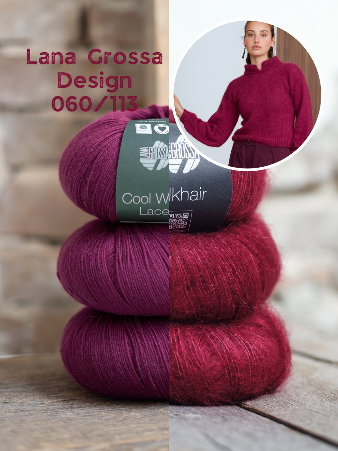 Breipakket Cool Wool Lace Silkhair trui