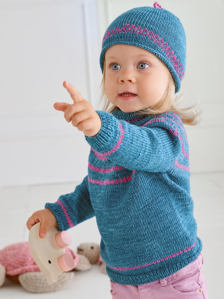 Breipakket Cool Wool Vintage trui + muts