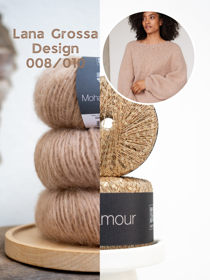 Breipakket Mohair Di Gio Glamour top-down trui