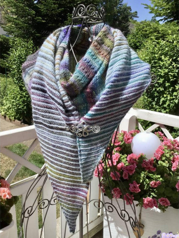 Breipakket Lizas stola Orange Night - Colorissimo & Ecopuno