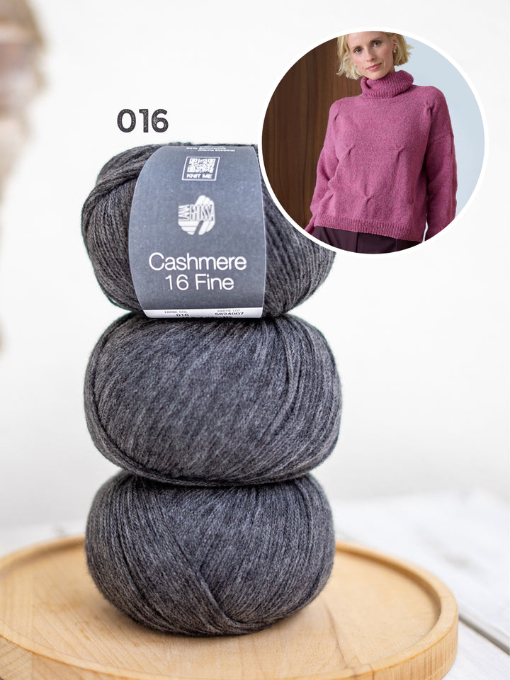 Breipakket Cashmere 16 Fine trui met kabels