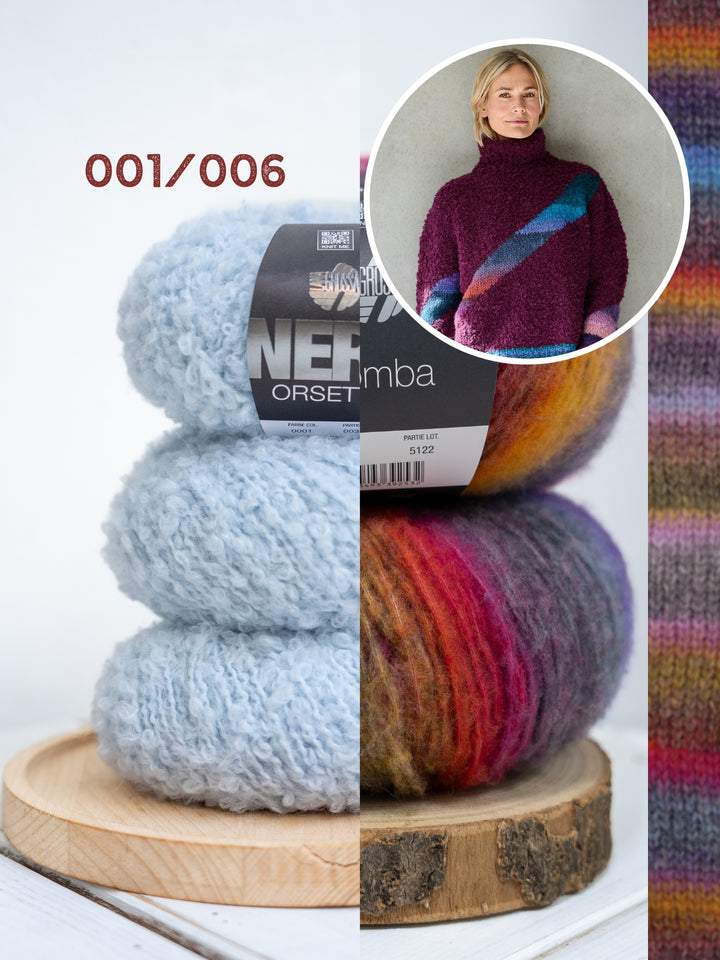 Breipakket Orsetto Bomba trui met intarsia