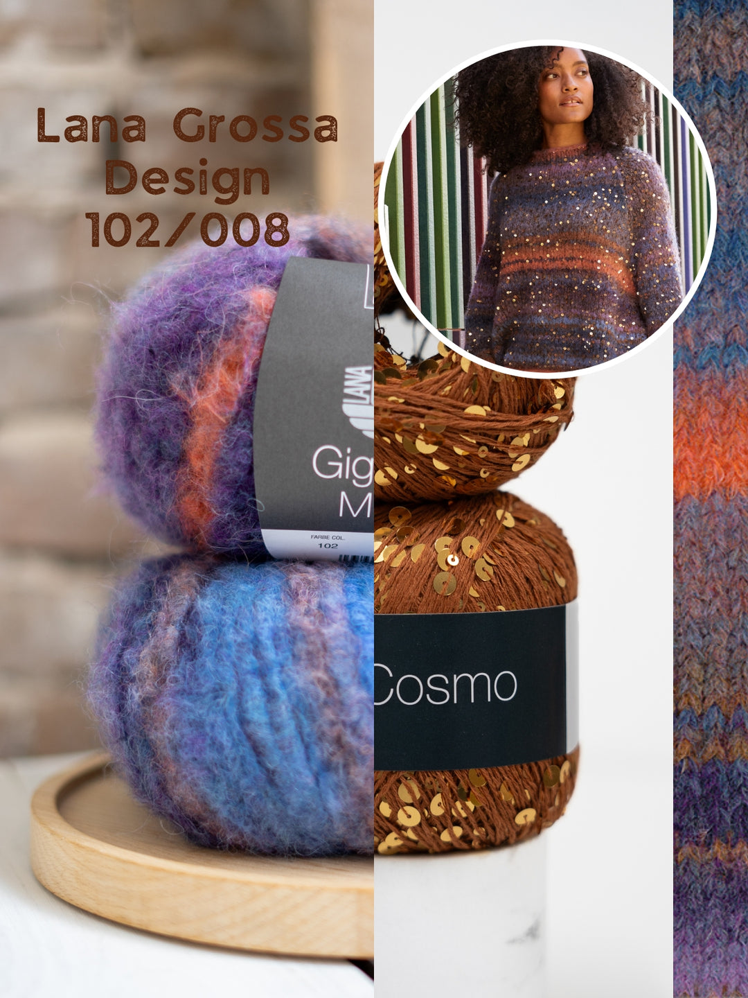 Breipakket Gigante Multi Cosmo oversized trui