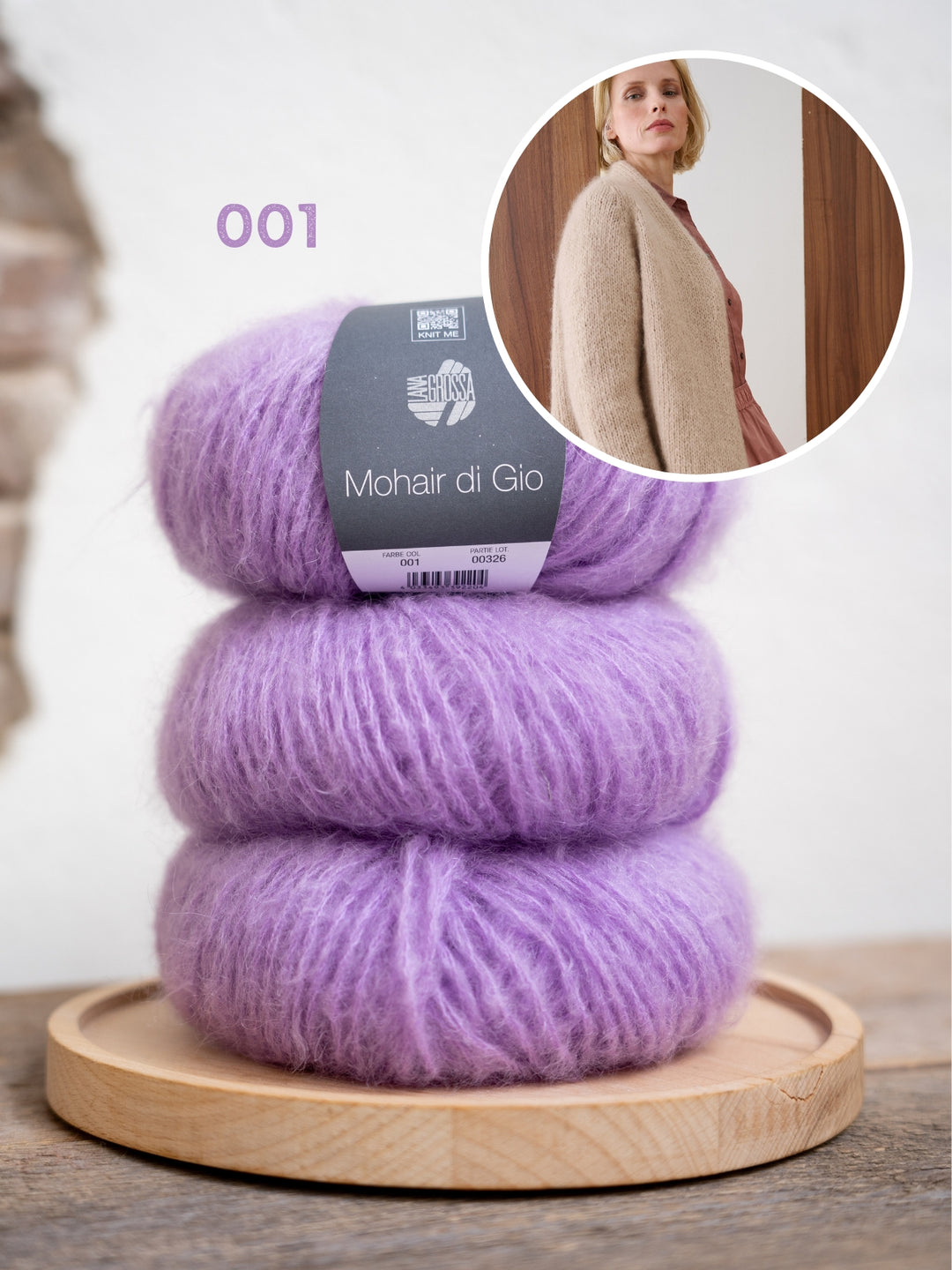 Breipakket Mohair Di Gio vest