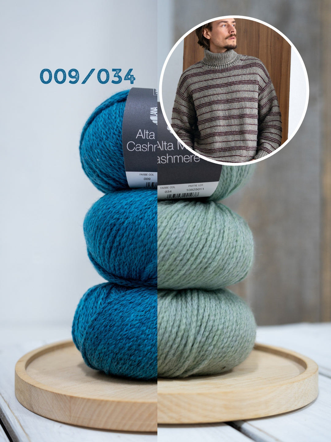 Breipakket Alta Moda Cashmere 16 strepentrui voor hem