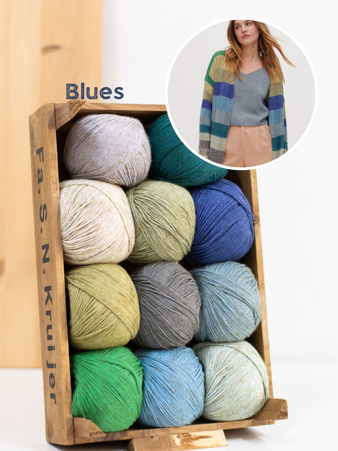 Breipakket Diversa cardigan in schaakbordpatroon