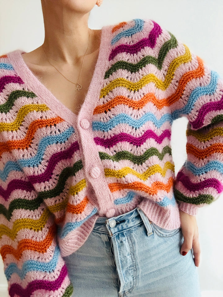 Breipakket Jean Cardigan - Engels- & Duitstalig - Kolibri by Johanna