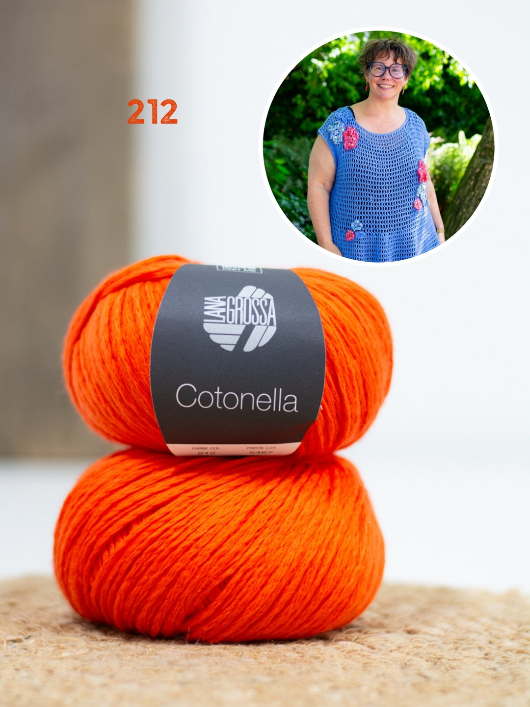 Haakpakket Cotonella jurk met bloemen