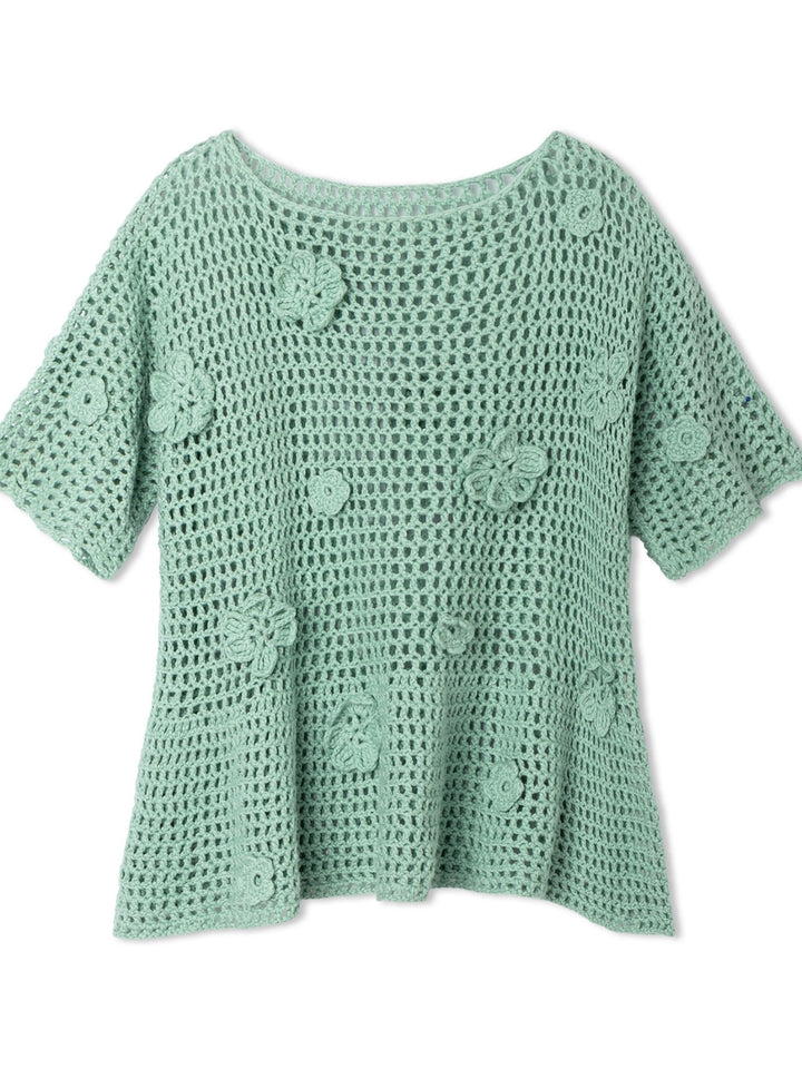 Haakpakket Cotonella shirt met bloemen