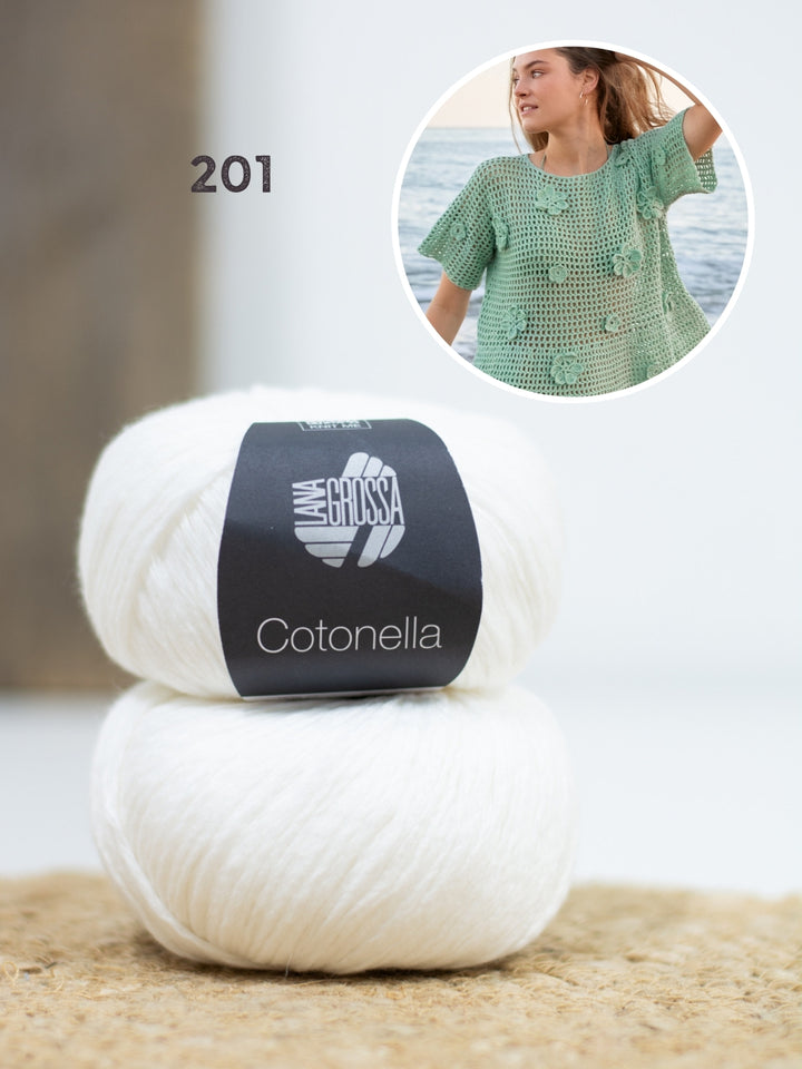 Haakpakket Cotonella shirt met bloemen