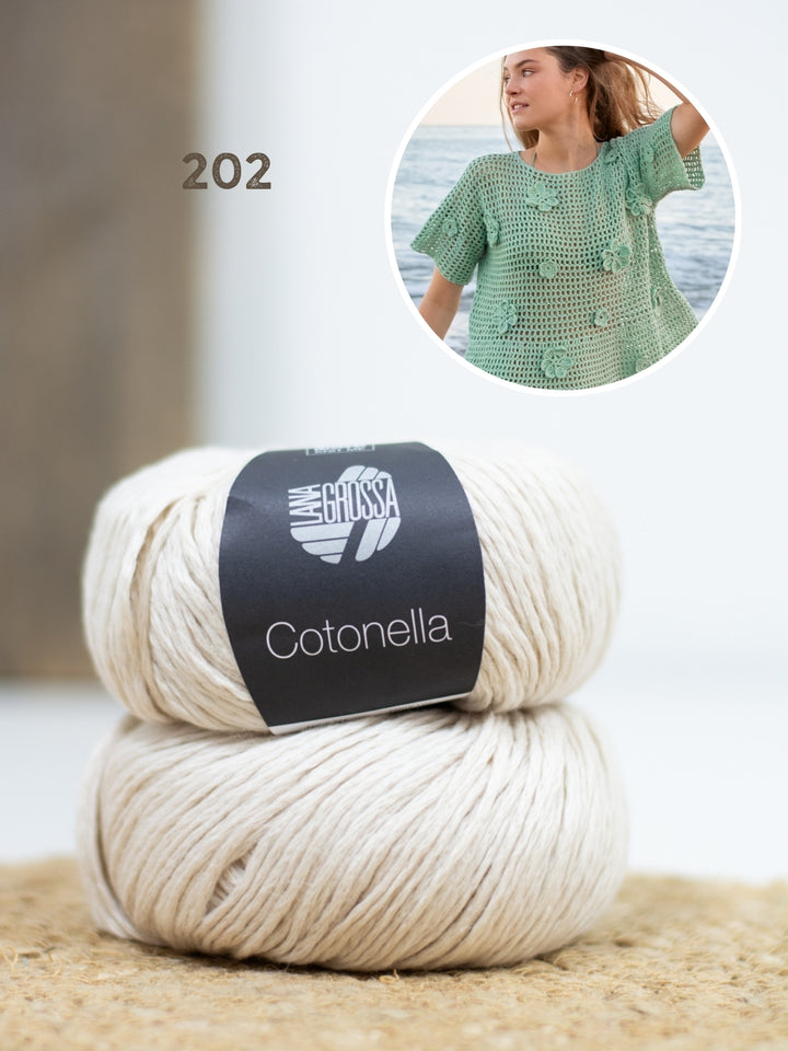 Haakpakket Cotonella shirt met bloemen