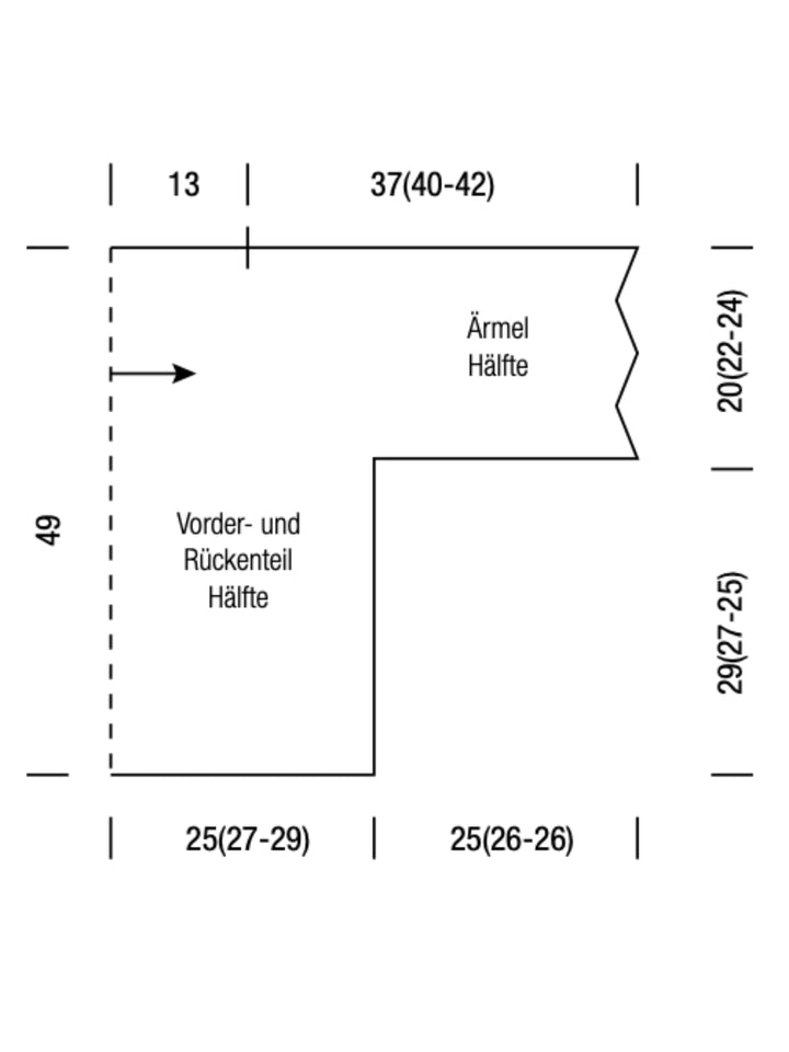 Breipakket Corallo dwarsgebreide trui