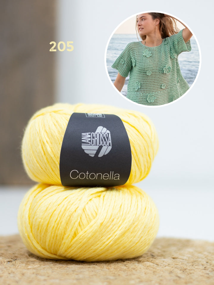 Haakpakket Cotonella shirt met bloemen