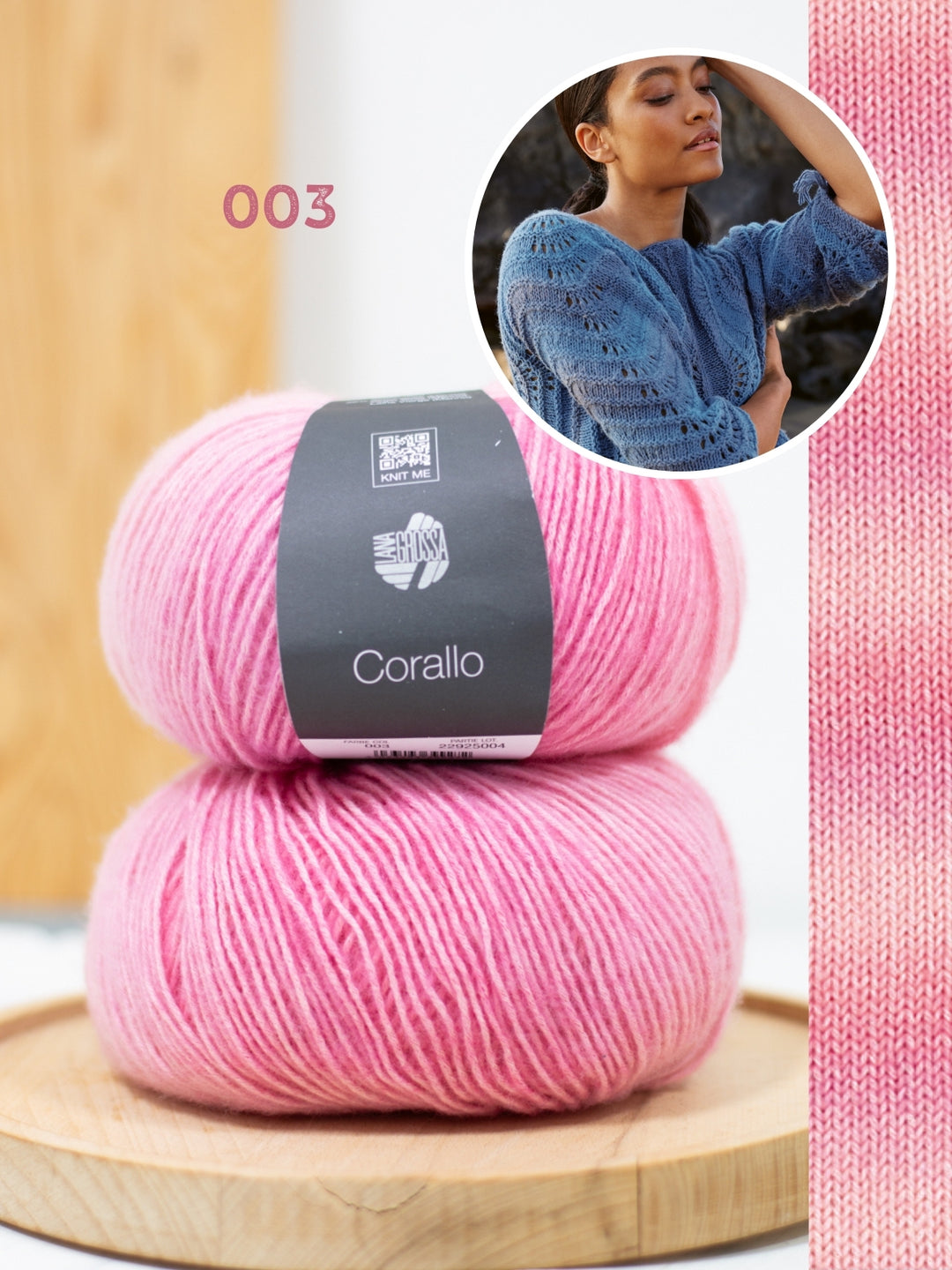 Breipakket Corallo dwarsgebreide trui