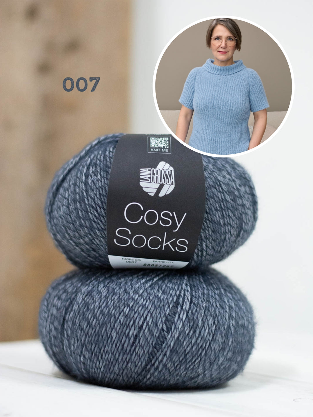 Breipakket Cosy Socks raglantrui met korte mouwen
