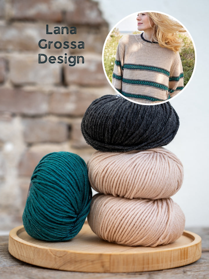 Breipakket Cool Wool Superbig Melange strepentrui