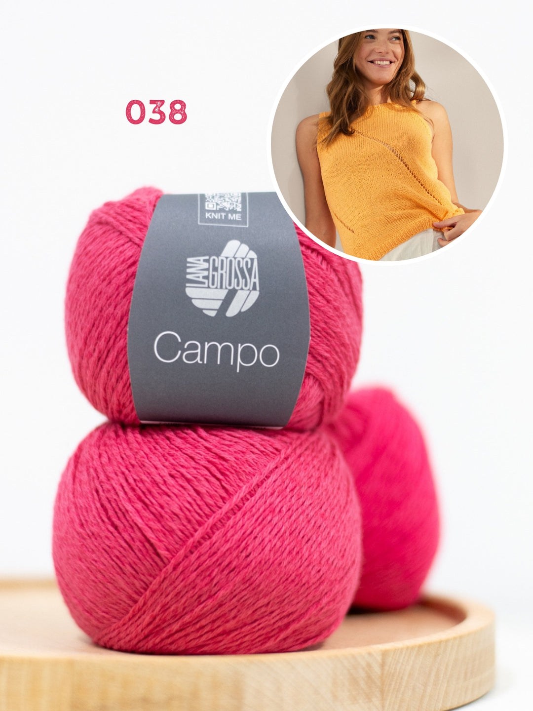 Breipakket Campo top met ajourstrepen