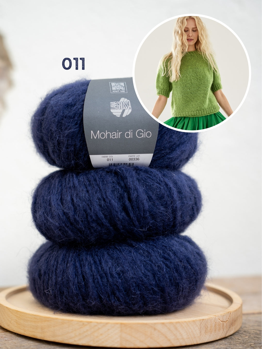 Breipakket Mohair Di Gio trui met korte mouwen - top-down