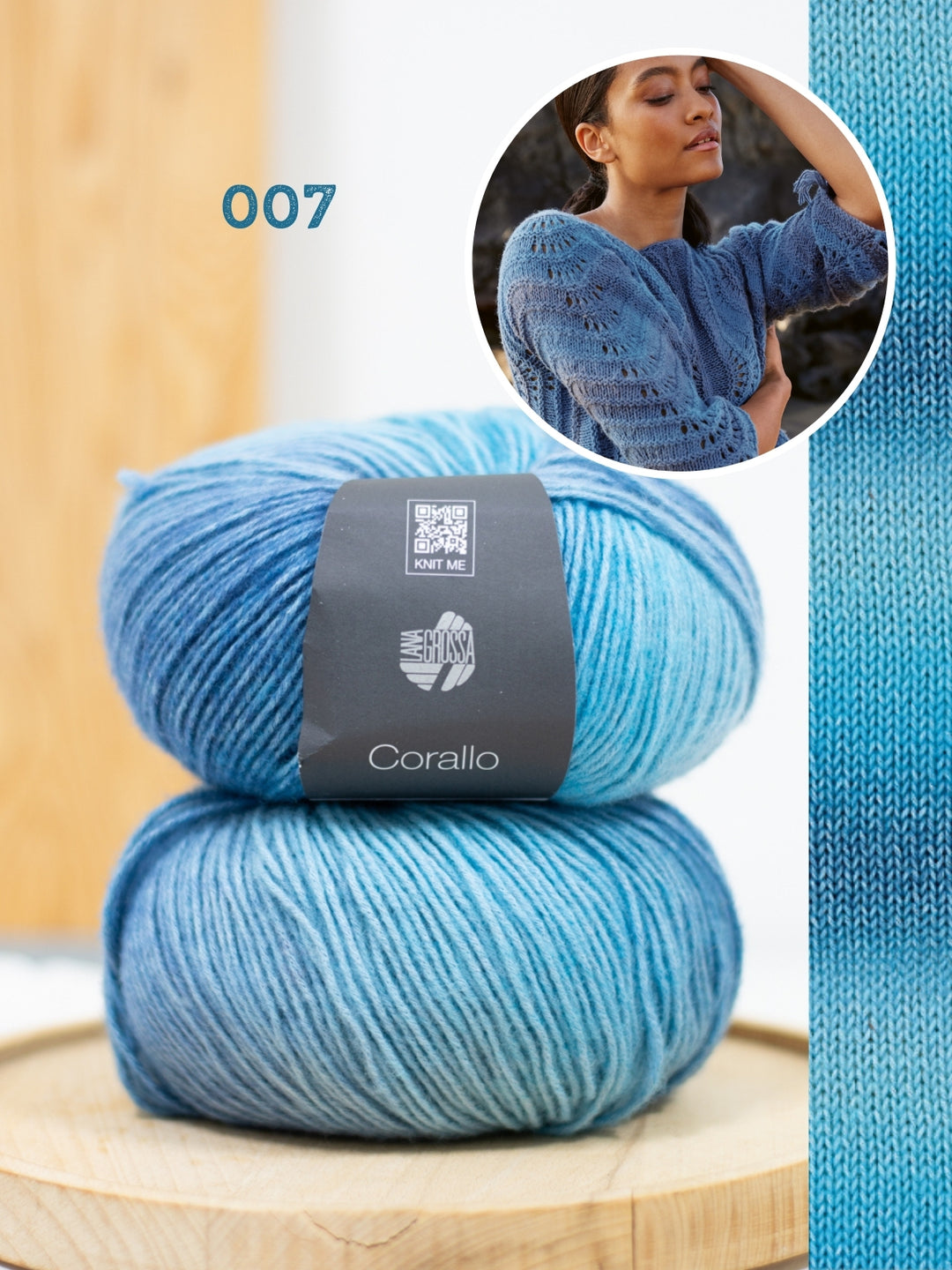 Breipakket Corallo dwarsgebreide trui