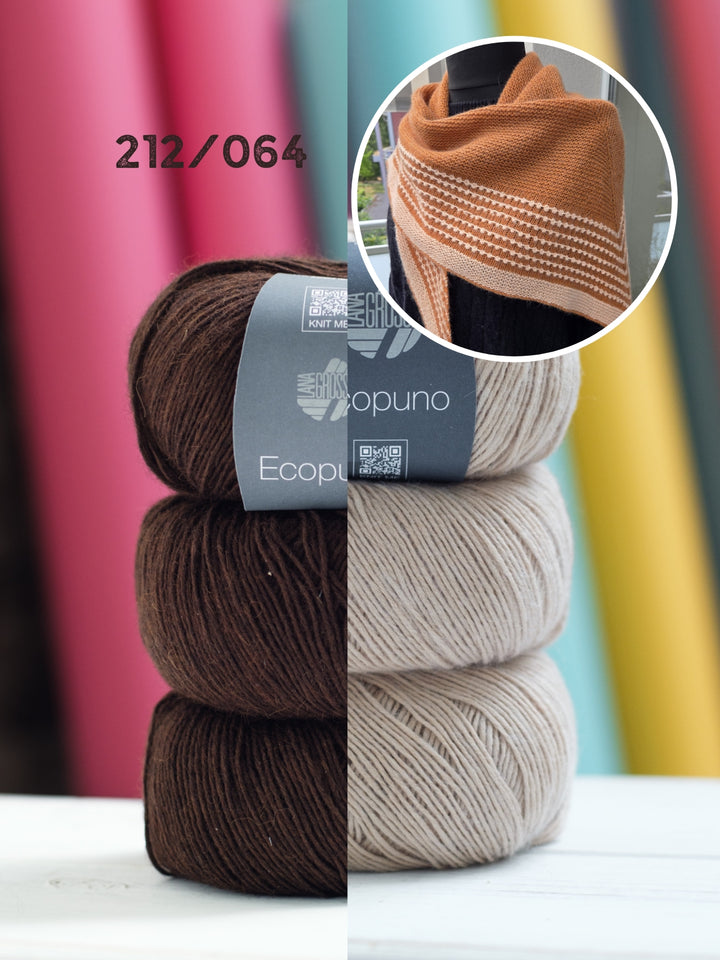 Breipakket Lizas Tuch Pearly Lines - Ecopuno