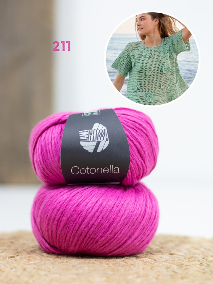 Haakpakket Cotonella shirt met bloemen