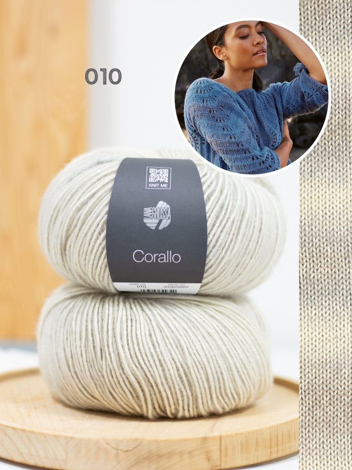 Breipakket Corallo dwarsgebreide trui
